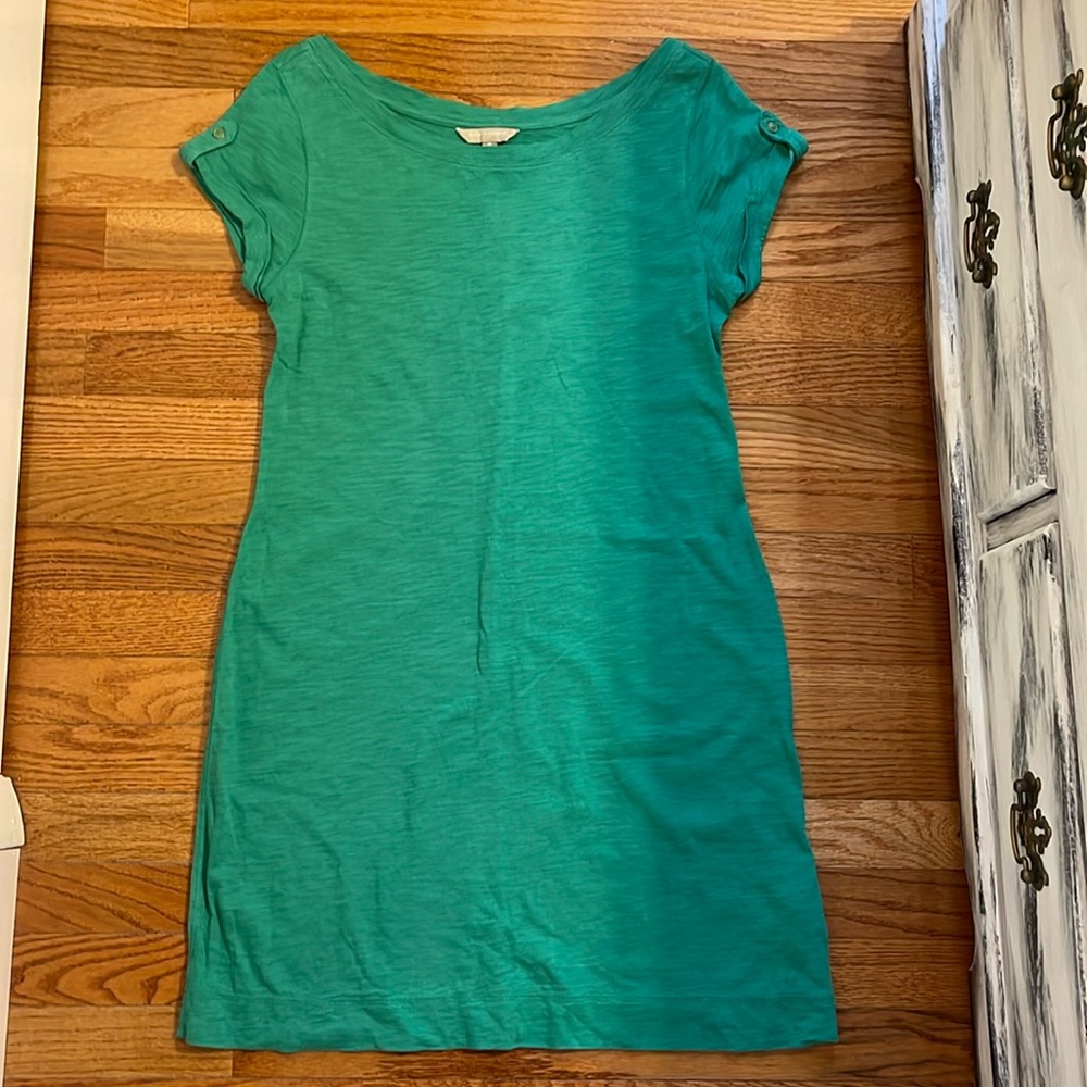 Banana Republic Green T-Shirt Dress